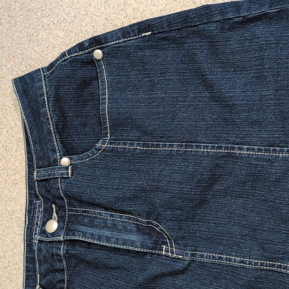 Baccini Denim Skirt, Fun Back Pockets, Western Casual, Size 8 - Picture 4 of 9